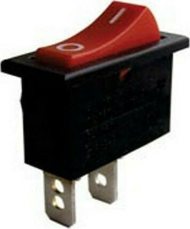 SWITCH SWITCH (ROCKER) MEDIUM WITHOUT LAMPS ON-OFF 10A / 250V 2P R13-91 RED SCI