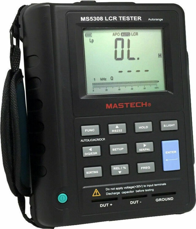 LCR DIGITALES PRÄZISIONSMULTIMETER (KAPAZITÄTSMETER-PINIOMETER) MS5308 MASTECH