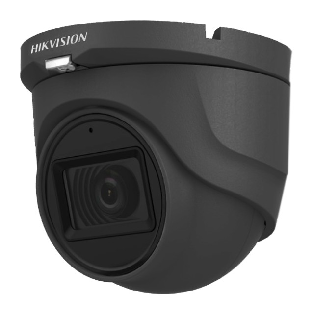 Hikvision DS-2CE76H0T-ITMFS GRAY Camera HDTVI 5MP Flashlight 2.8mm, Mic - Audio Over Coax