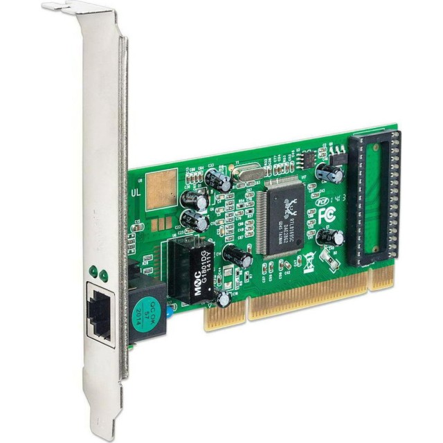 POWERTECH Κάρτα Επέκτασης PCI to LAN 10/100/1000, Chipset RTL8169SC