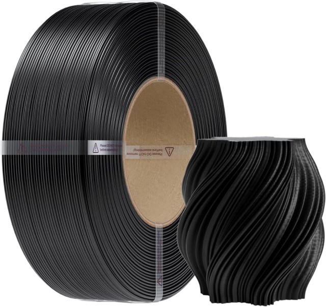 Creality CR-PETG Black - No Reel 3D Printer Filament, Hard Glossy, Tensile 49MPA, 1 kg Spool1.86
