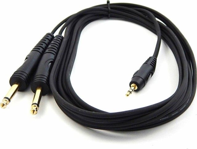 Bridgecable TPC-019 Καλώδιο Σήματος Stereo Jack 3.5mm Αρσενικό Σε 2x Jack 6.3mm Mono Αρσενικά, Μήκος 1,5m