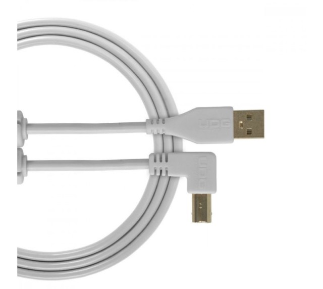 UDG USB Cable 2.0 A-B 1M White Angled
