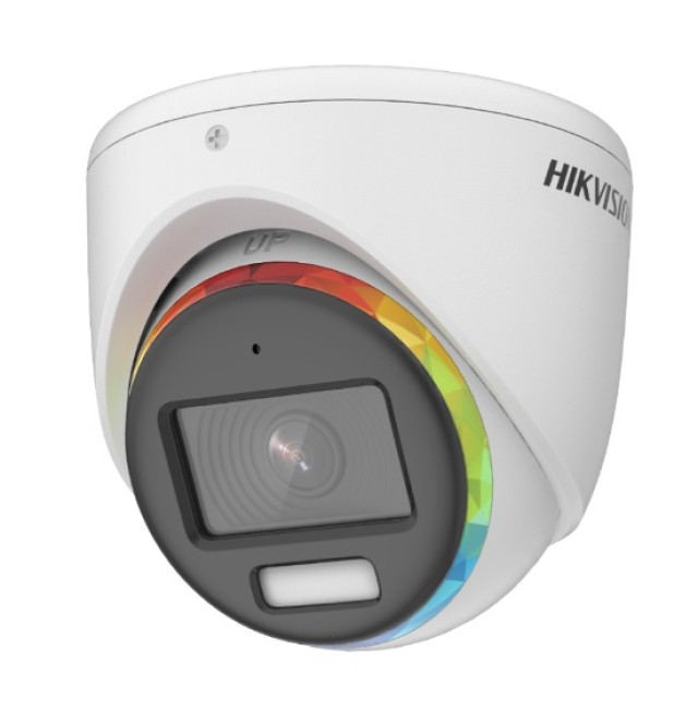 Hikvision DS-2CE70DF8T-MFSLN ColorVu 2.0 (Farbbild Tag - Nacht) HDTVI 1080p Kamera 2.8 mm Taschenlampe