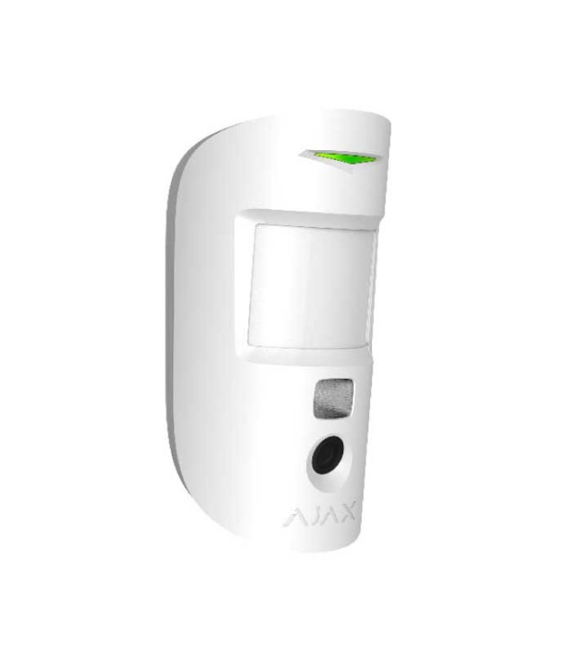 Ajax Motion Cam White Wireless PIR Motion Detector with Camera