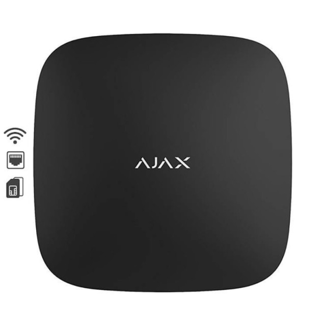 Panel de alarma inalámbrico Ajax Hub Plus negro