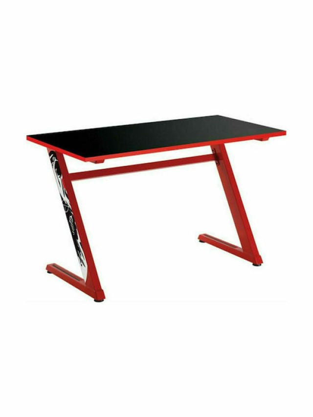 White Shark Gaming Z-Shaped Desk Frame With Desktop Board Black Red