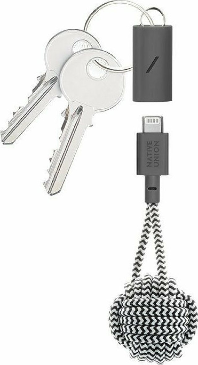 Native Union KEYLT01 Schlüsselkabel USB Α zu Lightning 0.15Μ Zebra