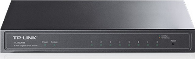 Conmutador L2008 administrado TP-LINK TL-SG1 v2 con puertos Ethernet de 8 Gigabit (1Gbps)
