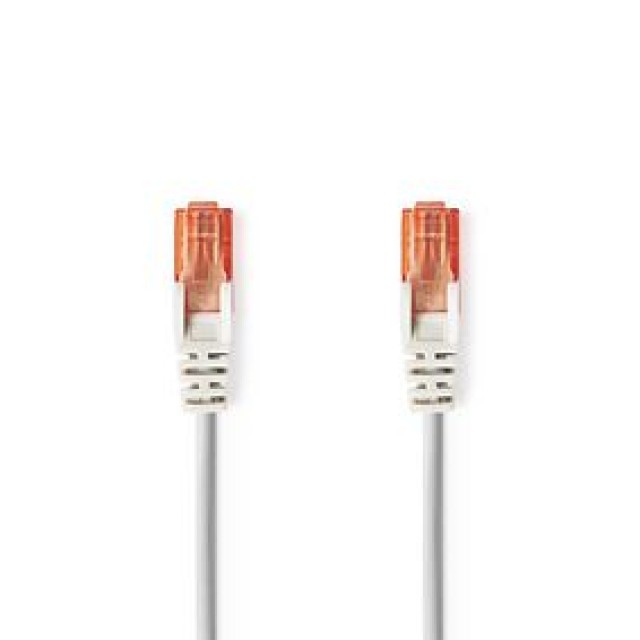 Utp Cat6 Rj45 Male Rj45 Male 1m Grey Nedis Καλώδιο UTP CAT6 RJ45 αρσενικό - RJ45 αρσενικό 1μ γκρι.