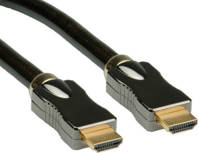 ROLINE - 11.04.5682 - Cable HDMI Ultra HD + Ethernet M / M Negro 3m 4K @ 60Hz -
