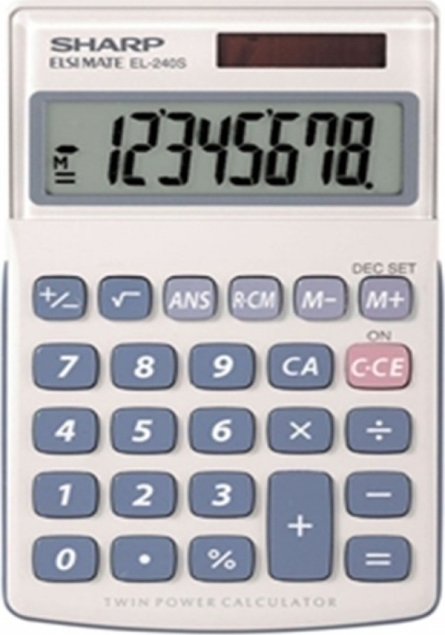 Calculadora portátil Sharp EL-240SAB