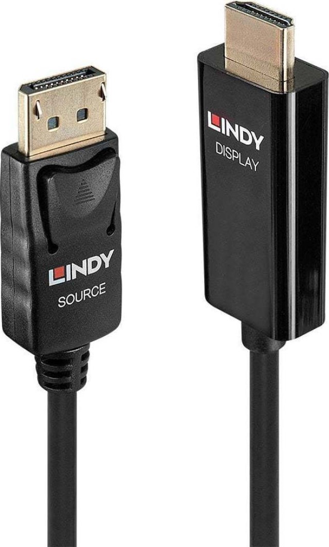 Lindy Cable DisplayPort male - HDMI male 3m Black (40917)
