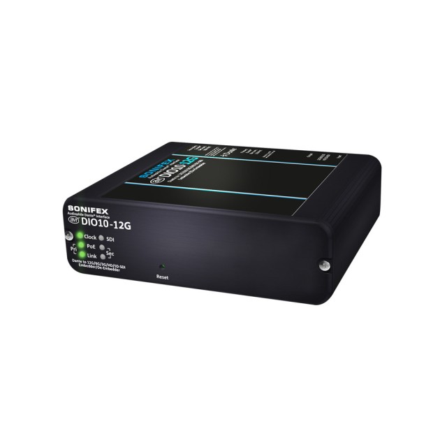 Dante to 12G/6G/3G/HD/SD-SDI Embedder/De-Embedder - AVN-DIO10-12G