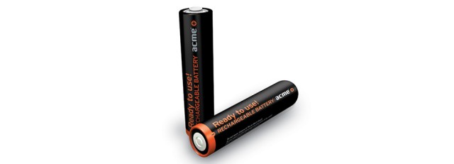 Baterías recargables Acme, R03, AAA 900mAh