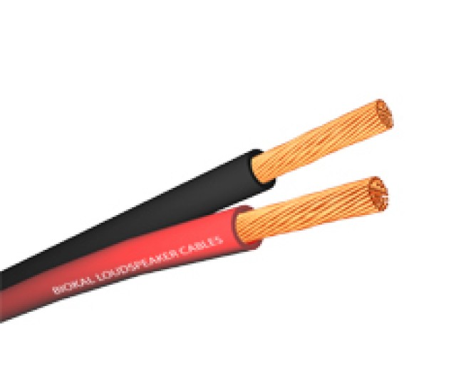Cable de altavoz ACCORDIA 2 x 2,50 mm, cable de altavoz rojo-negro.