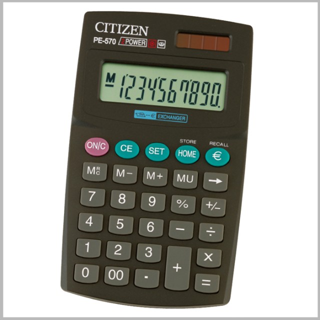 Calcolatrice tascabile Citizen PE-570