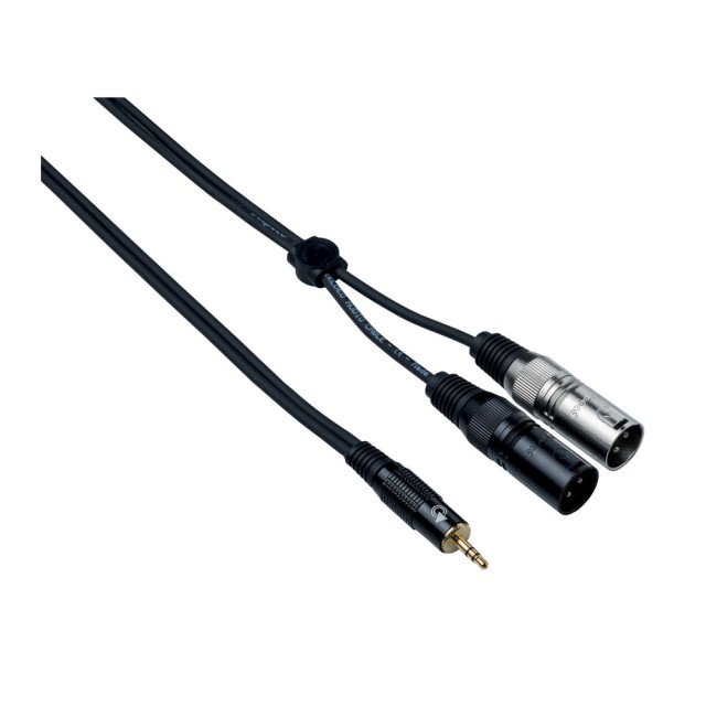 BESPECO  EAYMS2MX150 ΚΑΛΩΔΙΟ ΜΙΝΙ JACK ST/2 XLR ΑΡΣΕΝΙΚΟ 1,5m