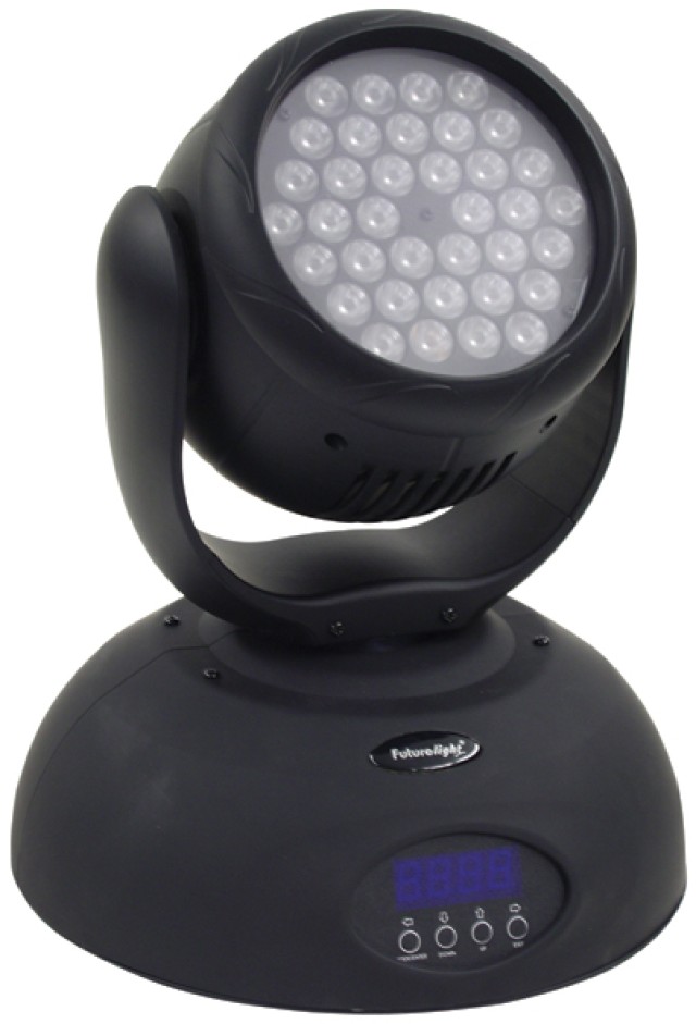 FUTURELIGHT EYE-36 LED HEADWASHB MOBILE HEAD LED SCHWARZ MIT RGB