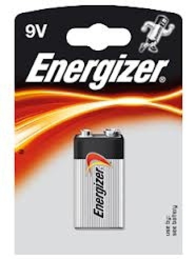Alkaline Energizer 9V battery