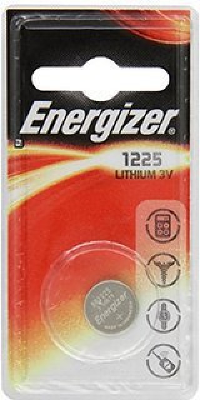 Energizer, CR1225, baterías de litio de 3 V