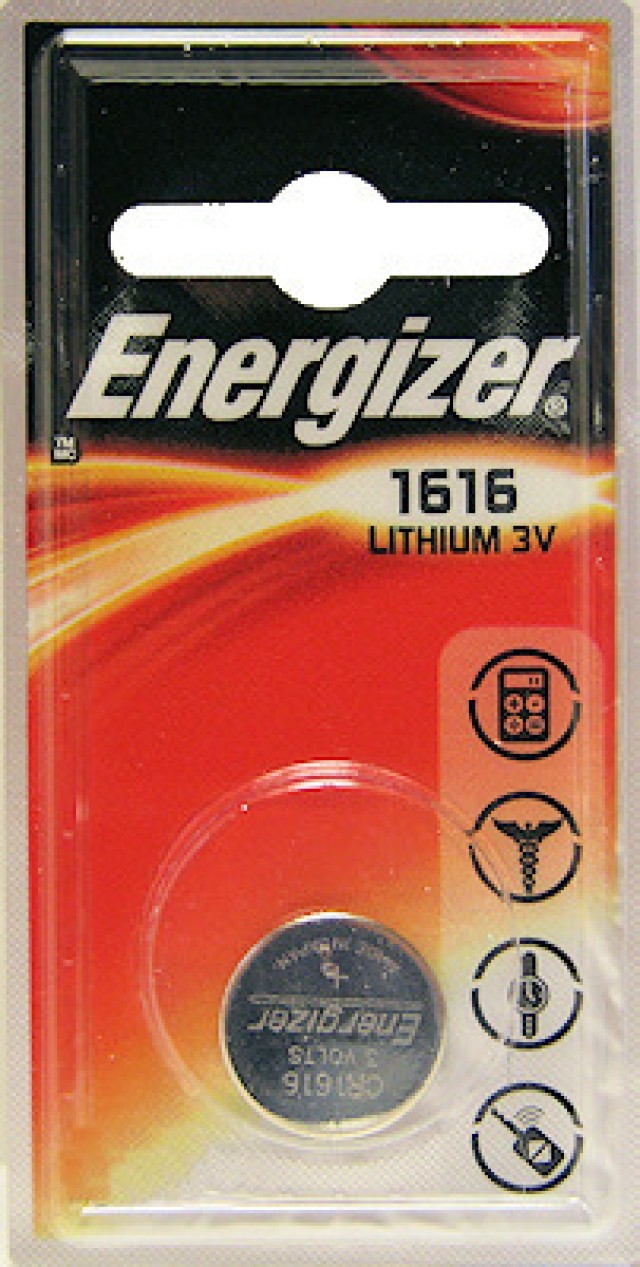 Energizer, CR1616, Μπαταρία Λιθίου 3V