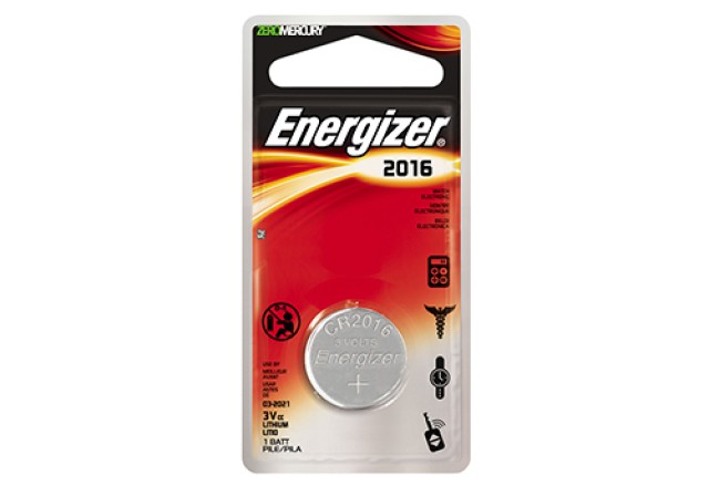 Energizer, CR2016, Μπαταρία λιθίου 3V