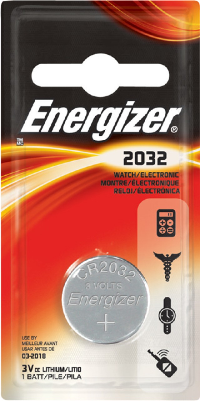 Energizer, CR2032, Μπαταρία λιθίου 3V