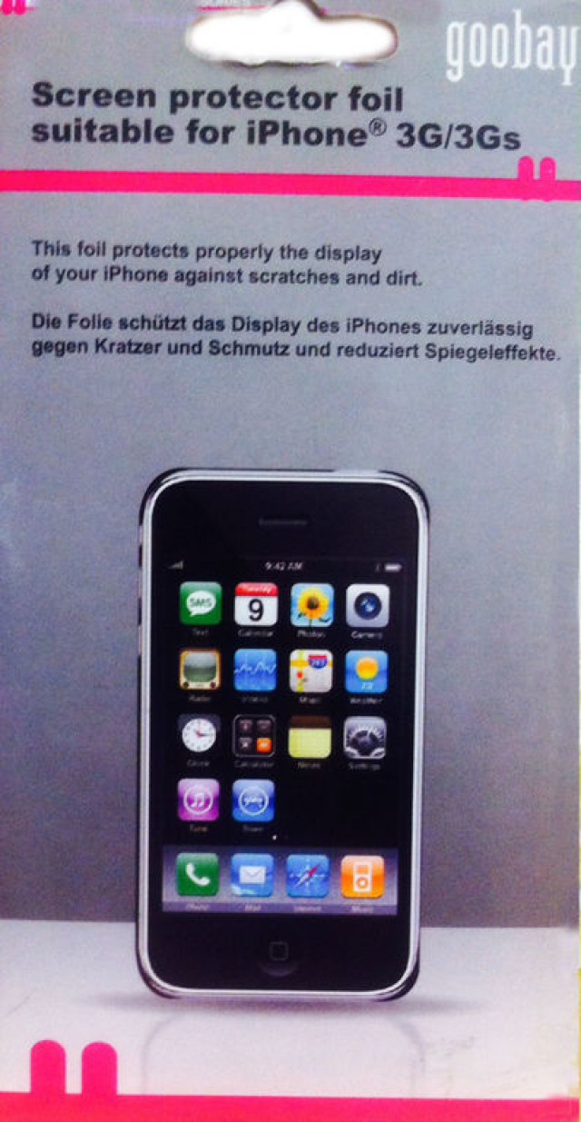 Goobay, 42670, Displayschutzfolie für iPhone 3G / 3GS