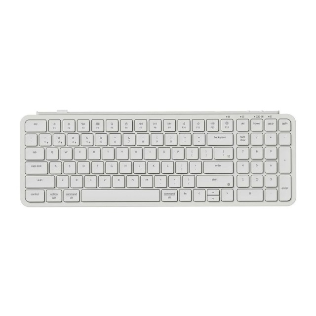 Keychron B2 Pro (B2P-K8) Ultraslim Mini Wireless BT Keyboard ZMK Online customize White 96% US Lay