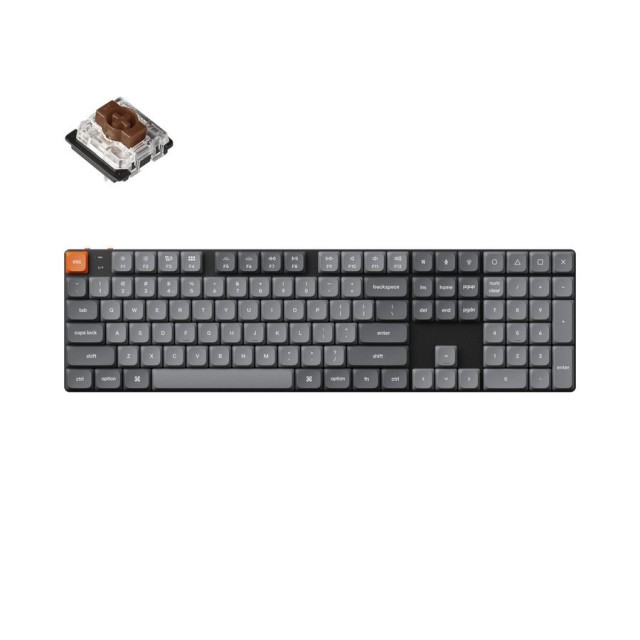 Keychron K5 Max (K5M-H1) QMK/VIA Wireless Custom Mechanical Keyboard-Red Switch Hot-Swap 100% US