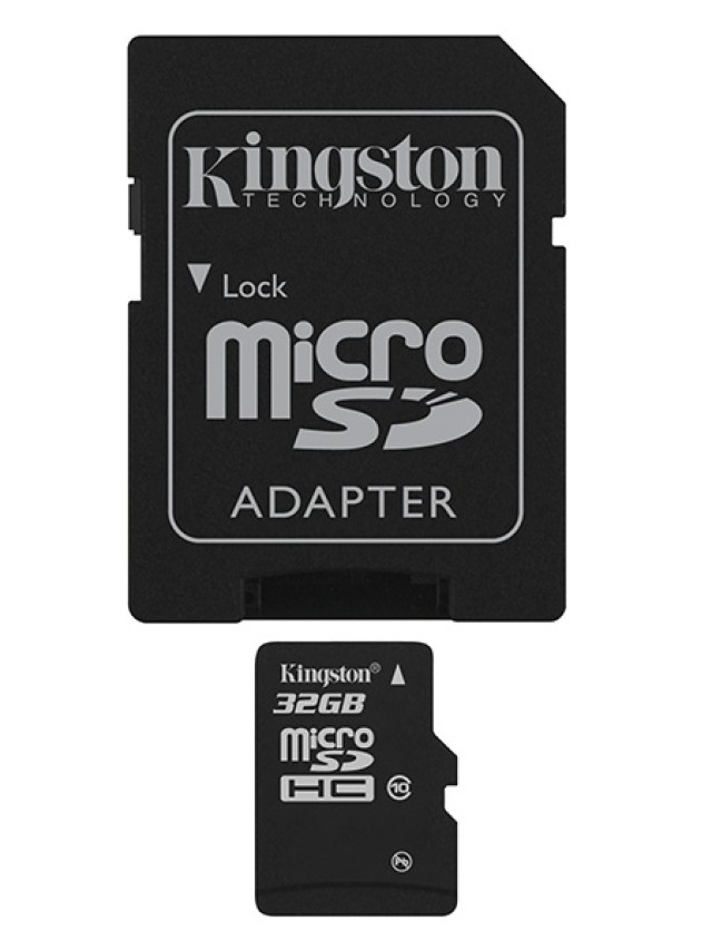 Kingston, SDC10G2/32GB,, Klasse 10, U1 mit Adapter (45MB/s)