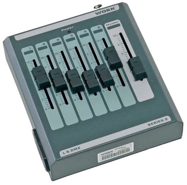 LIGHTING CONSOLE 6-CH WITH BATTERIES - L-6 DMX