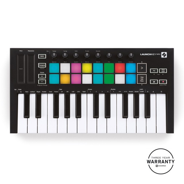 MINI-KEY INSTRUMENT FÜR MAC & IPAD & PC - LAUNCHKEY MINI MK3