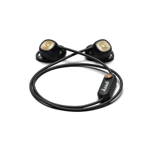 ΑΚΟΥΣΤΙΚΟ IN-EAR ΨΕΙΡΑ+MIC ΜΑΥΡΟ BLUETOOTH - MARSHALL MINOR II BT BLK