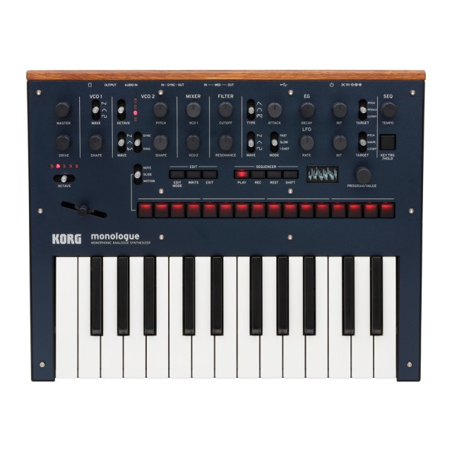 MONOPHONISCHER ANALOG-SYNTHESIZER BLAU - MONOLOGUE-BL