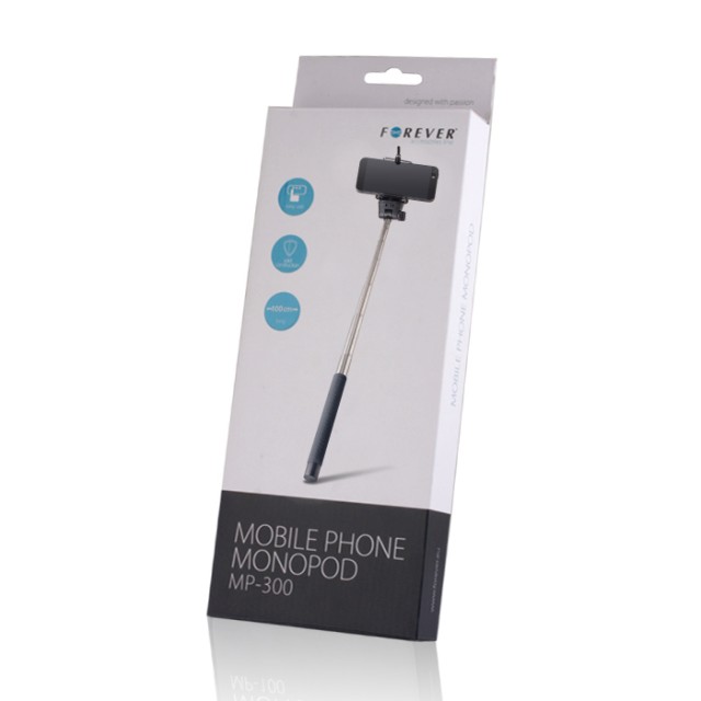 Forever MP-300, 319661, Monopod Selfie Stick για Smartphones/Κάμερες Σέλφι στικ - Μαύρο - Πράσινο - Γαλάζιο - Φούξια