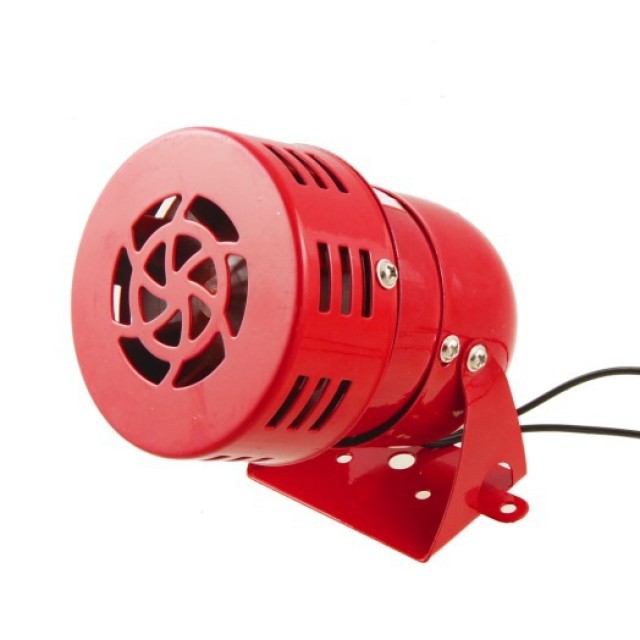 MS-190-12, Sirene 12V DC rotierend 100dB - Rot