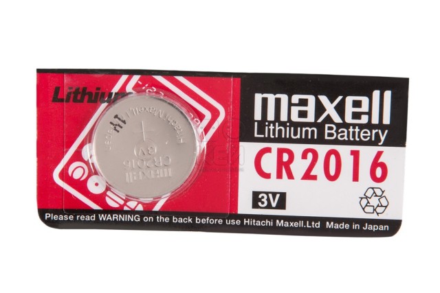 Maxell, CR2016, 3V lithium battery