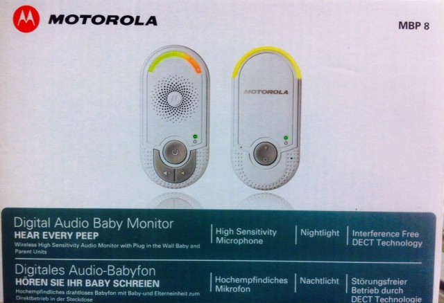 Motorola, MBP8, interfono digitale per bambini, baby monitor