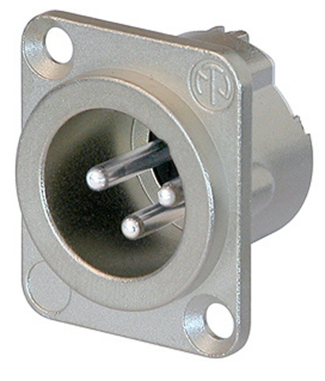 3 PIN ΑΡΣΕΝΙΚΟ  XLR ΣΑΣΣΙ D TYPE ΑΣΠΡΟ
