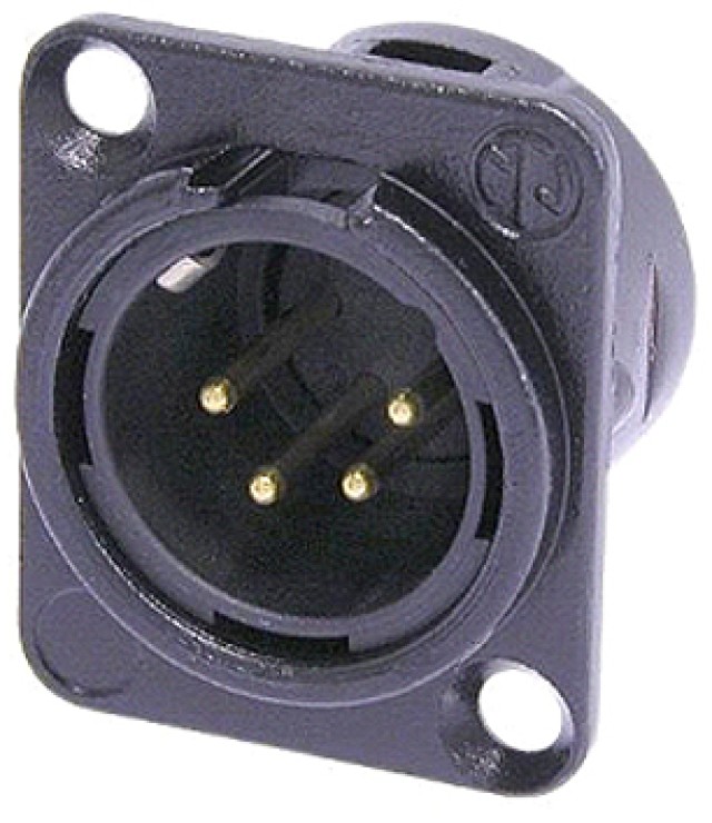 4-PIN NICKEL ΑΡΣ.XLR ΒΑΣ.ΤΕΤΡ.