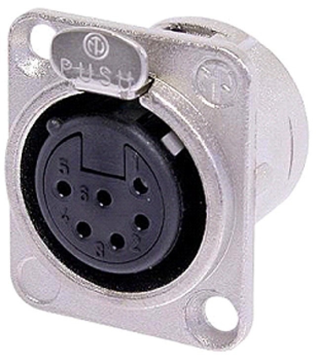 6-PIN NICKEL ΘΗΛ.XLR ΒΑΣ.ΤΕΤΡ.