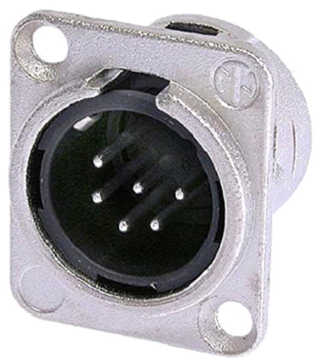6-PIN NICKEL ΑΡΣ.XLR ΒΑΣ.ΤΕΤΡ.
