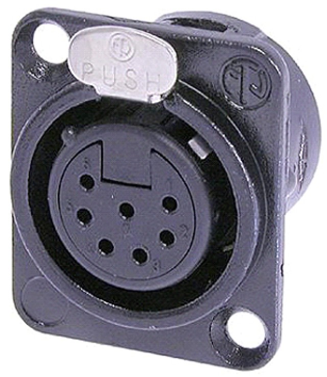 7-PIN NICKEL ΘΗΛ.XLR ΒΑΣ.ΤΕΤΡ.