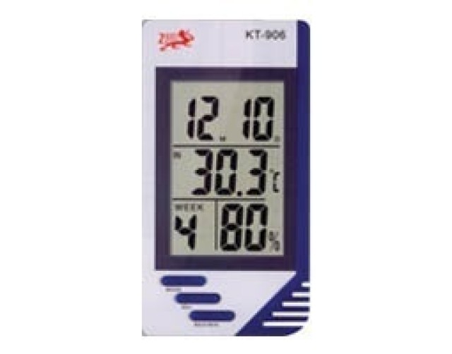 OEM KT-906 Ref. termómetro e higrómetro con día / hijo y despertador