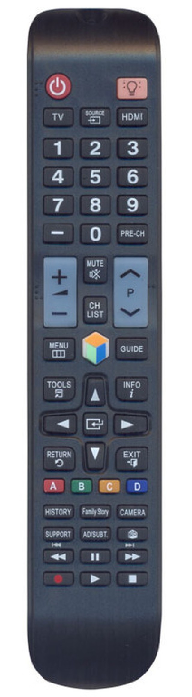 OEM, 0125, Remote control compatible with SAMSUNG Smart TV