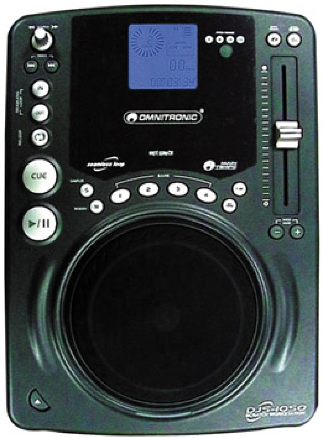 OMNITRONIC DJS-1050 SÓLO REPRODUCTOR DE CD CON DISCO FLIP