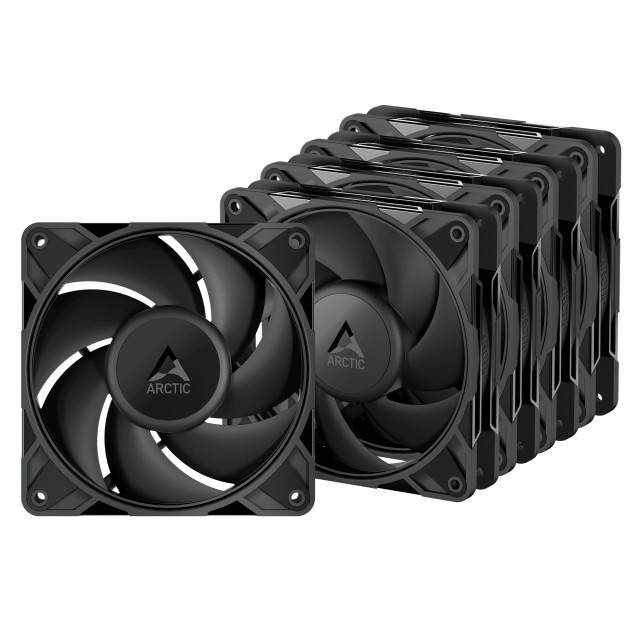 Arctic P12 Pro PST - 5 Pack - Black 120mm 3000 RPM PWM case fan