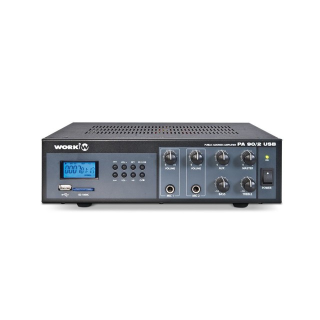 WORKPA 90/2 USB MIXED AMPLIFIER 30W 3 INPUTS WITH USB PLAYER